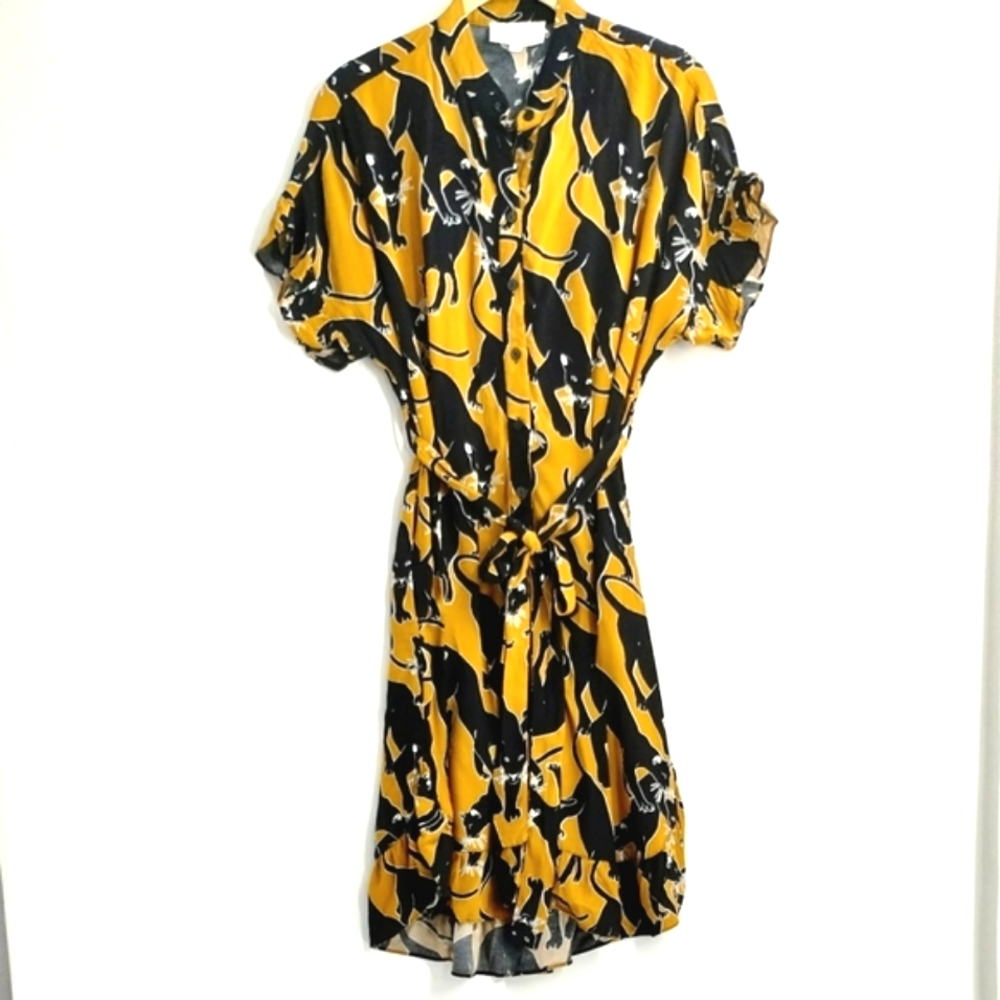 Corey Lynn Calter Black Panther Mini Shirt Dress